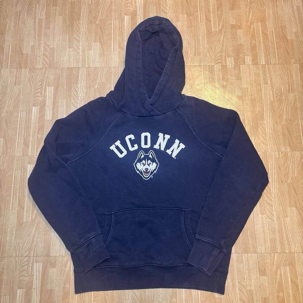 UConn Huskies League Women’s Medium Navy Pullover Hoodie Sweatshirt NCAA